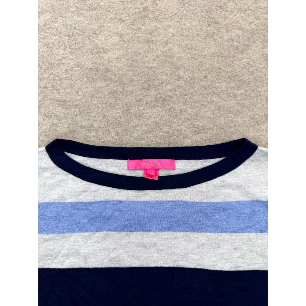 Lilly Pulitzer Elba Coolmax Sweater Womens Small Multicolor Colorblock Cotton - Picture 3 of 16